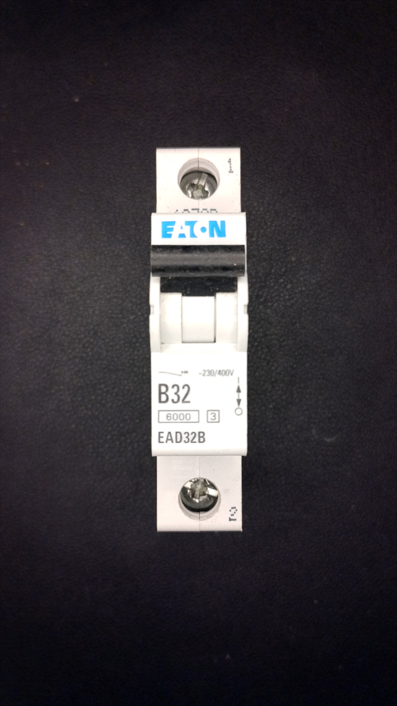 B32 Eaton EAD32B 32A Circuit Breaker (1 Pole, 6000A Breaking Capacity)