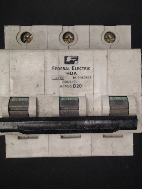 Federal Electric HDA3P20 20A MCB