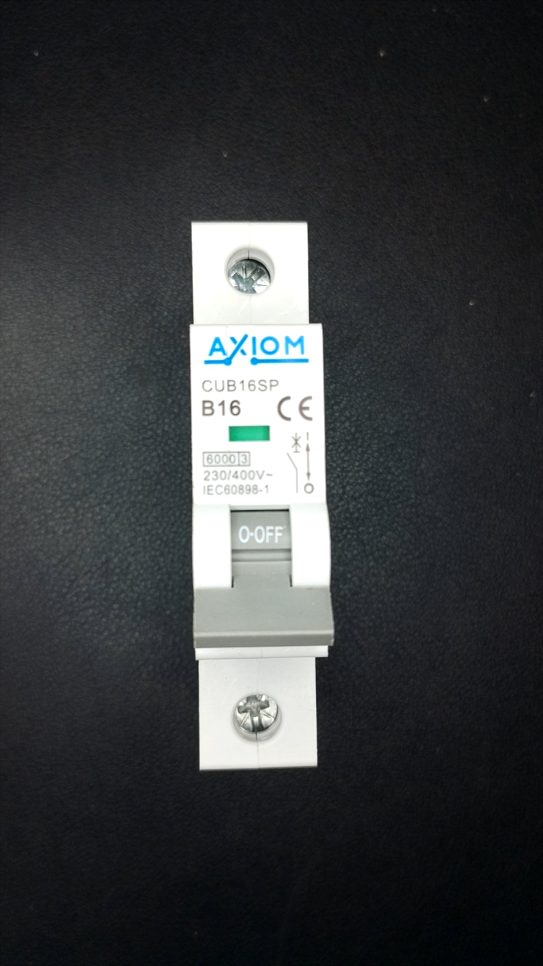 C16 AXIOM CUB16SP B16 (16A, 1 Pole, 6000A)