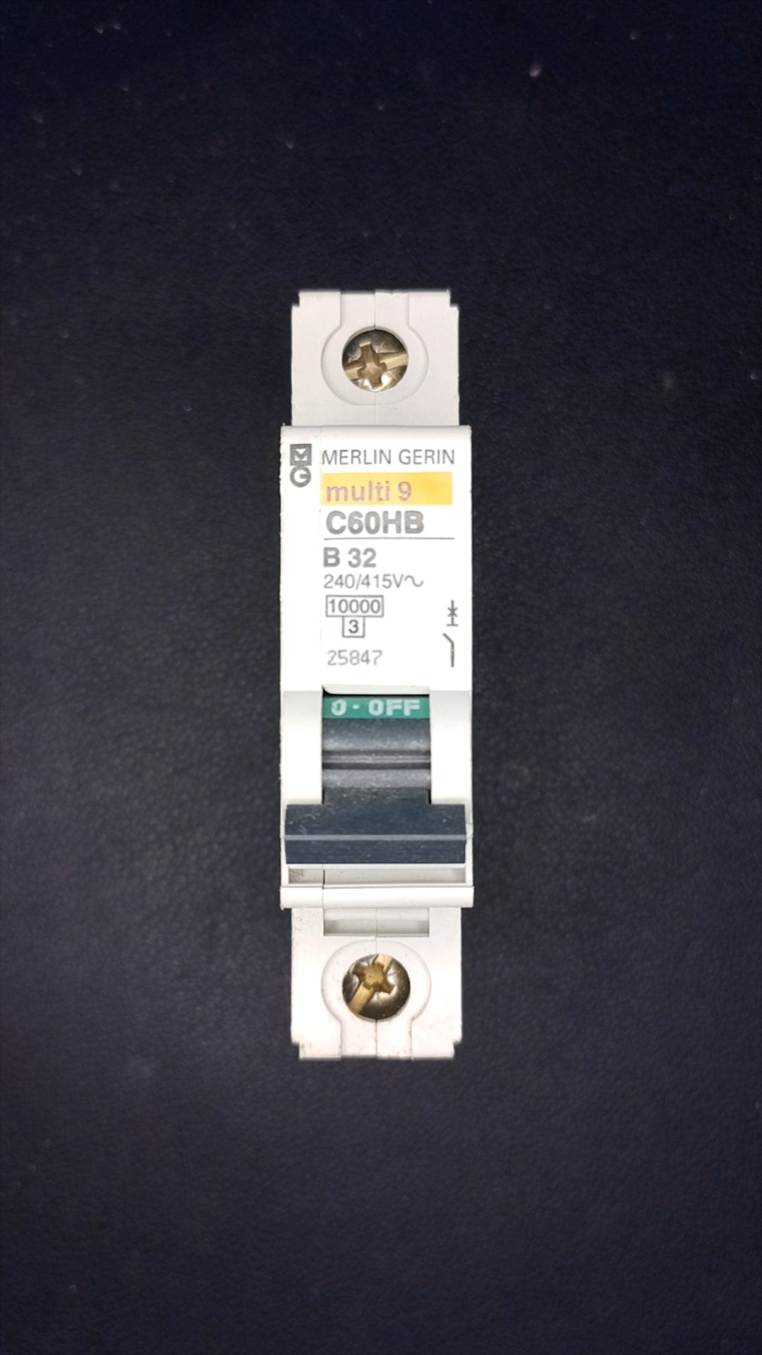C32 Merlin Gerin C60HB 25847 32A MCB 1 Pole