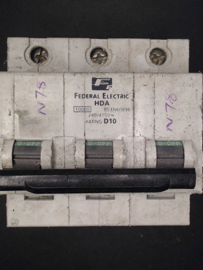 Federal Electric 10A MCB