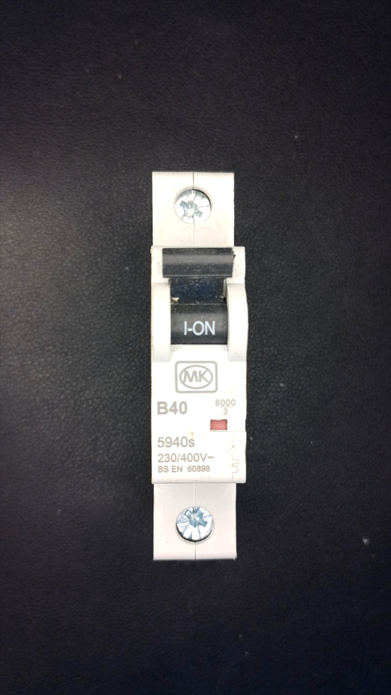 B40 MK 5940s 40A Single Pole MCB