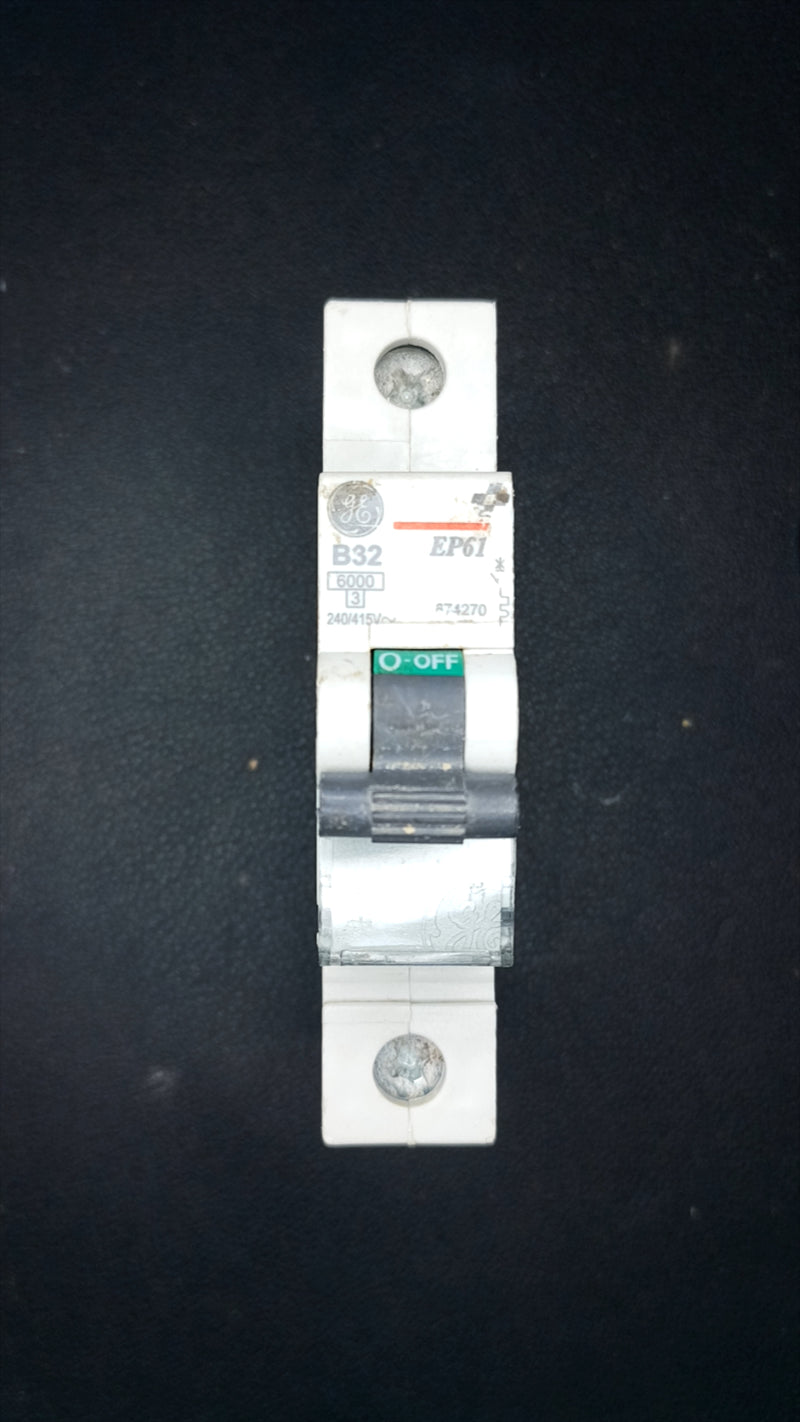 C32 GE EP61 32A 3-Pole Circuit Breaker (6000A Breaking Capacity)