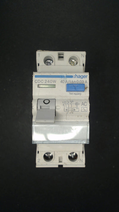 Hager CDC240W 40A RCD