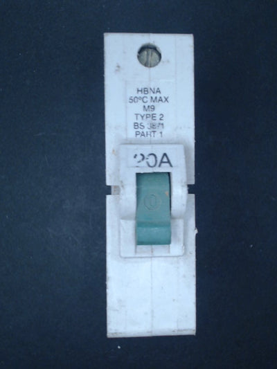 Federal Electric HBNA1P20 20A MCB