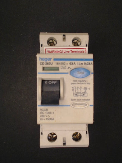 Hager CD263U 63A RCD