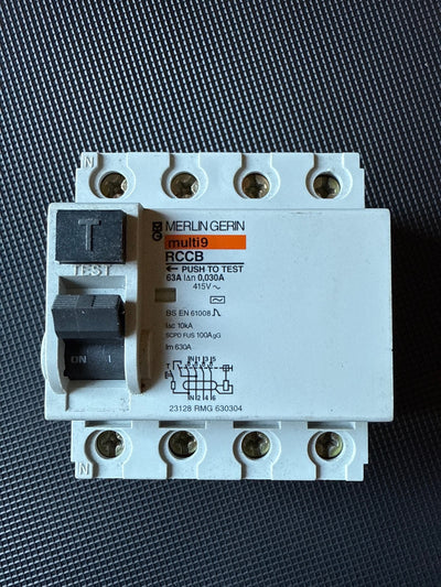 Merlin Gerin 63A Four Pole RCCB