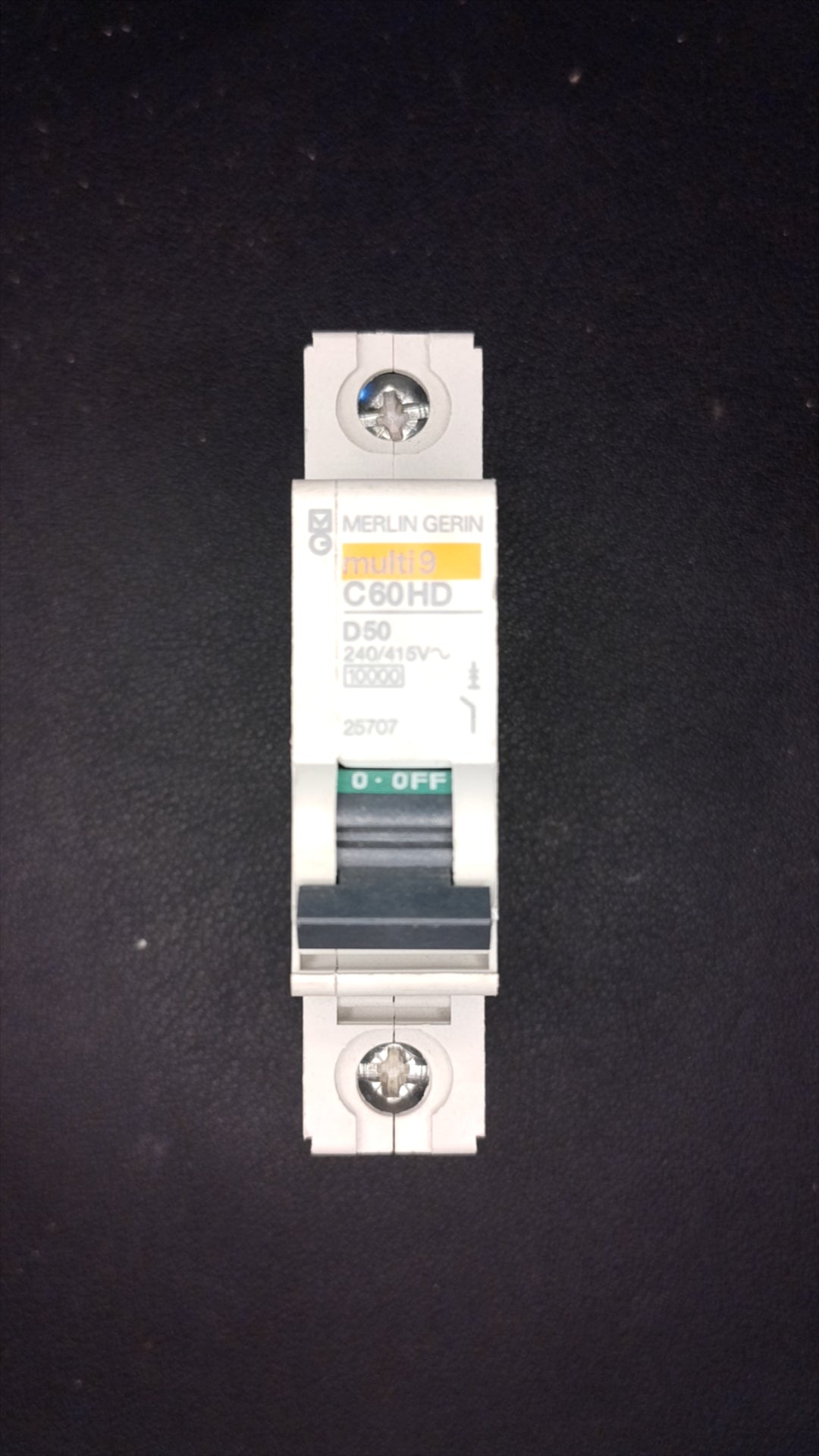 C50 Merlin Gerin C60HD 25707 50A MCB 1 Pole