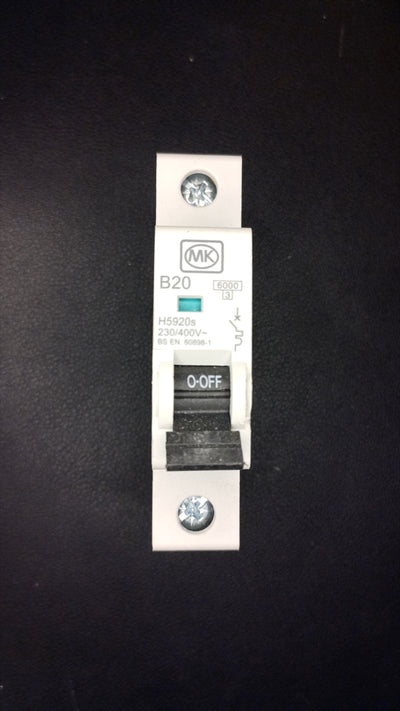 B20 MK H5920s 20A Circuit Breaker