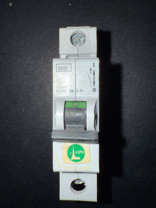 C6 Steeple 6 AMP MCB (1 Pole, 6000A)