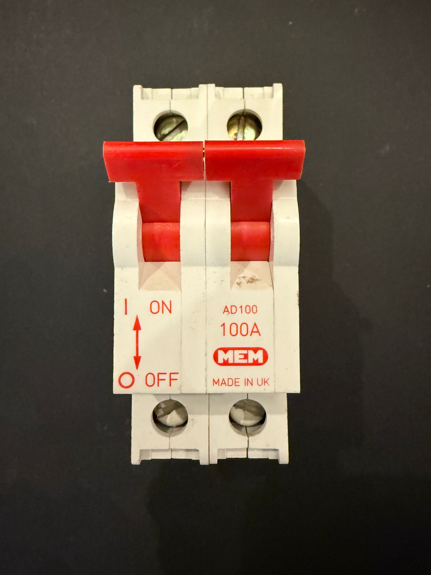 MEM 100A Main Switch Disconnector 100A Double Pole Isolator AD100