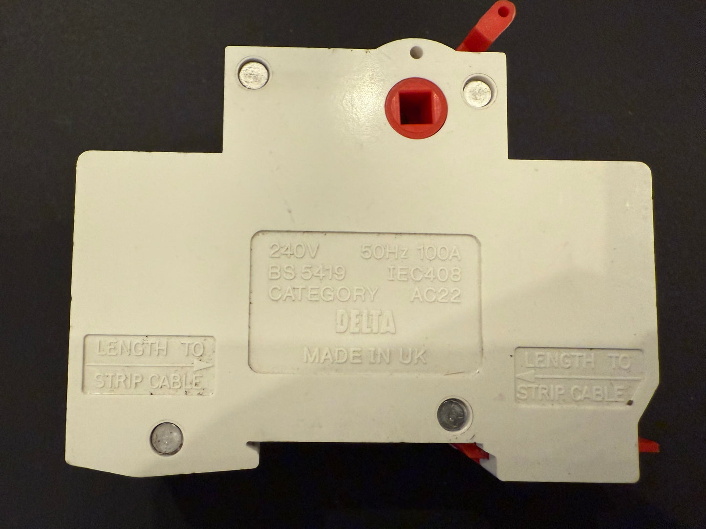 MEM 100A Main Switch Disconnector 100A Double Pole Isolator AD100