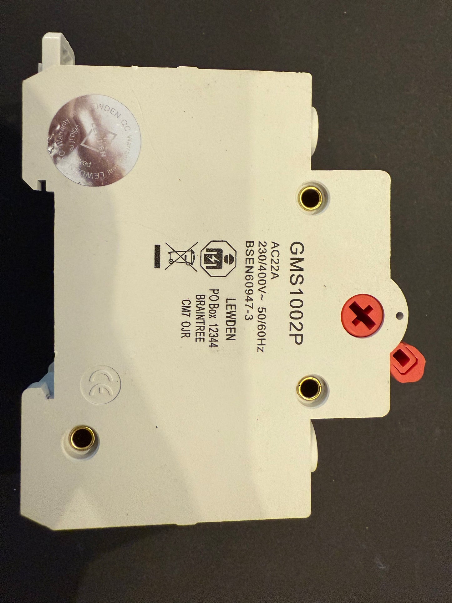 LEWDEN AC22A 100A Main Switch Isolator Disconnect 100AMP Two Pole