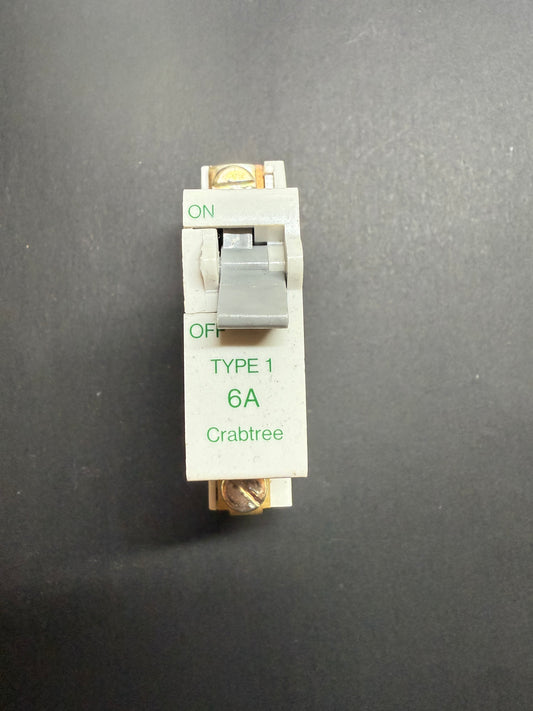 B6 Crabtree SB6000 MCB 6A (1-Pole)