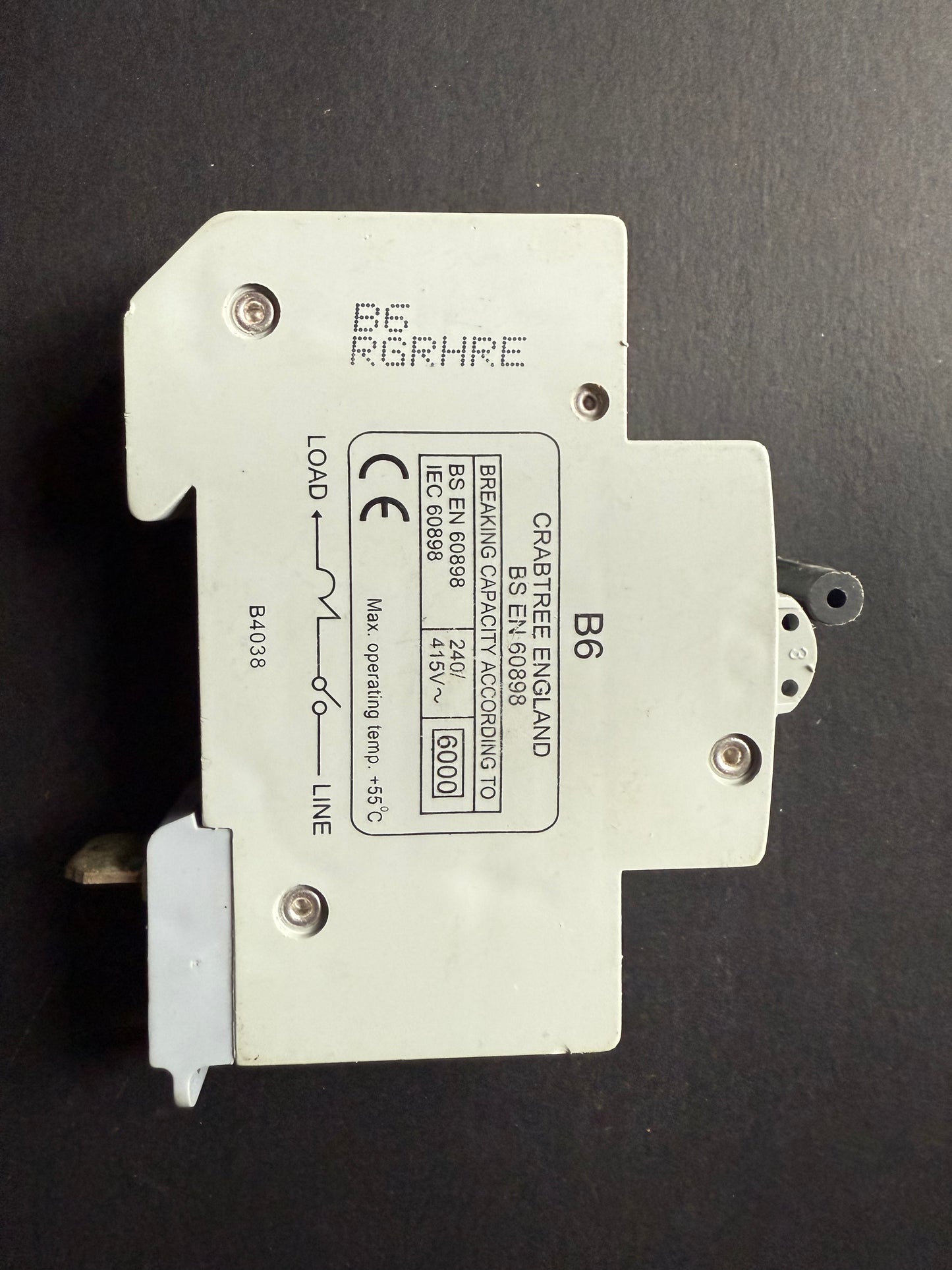 Crabtree MCB B6 B1/B06 B4038