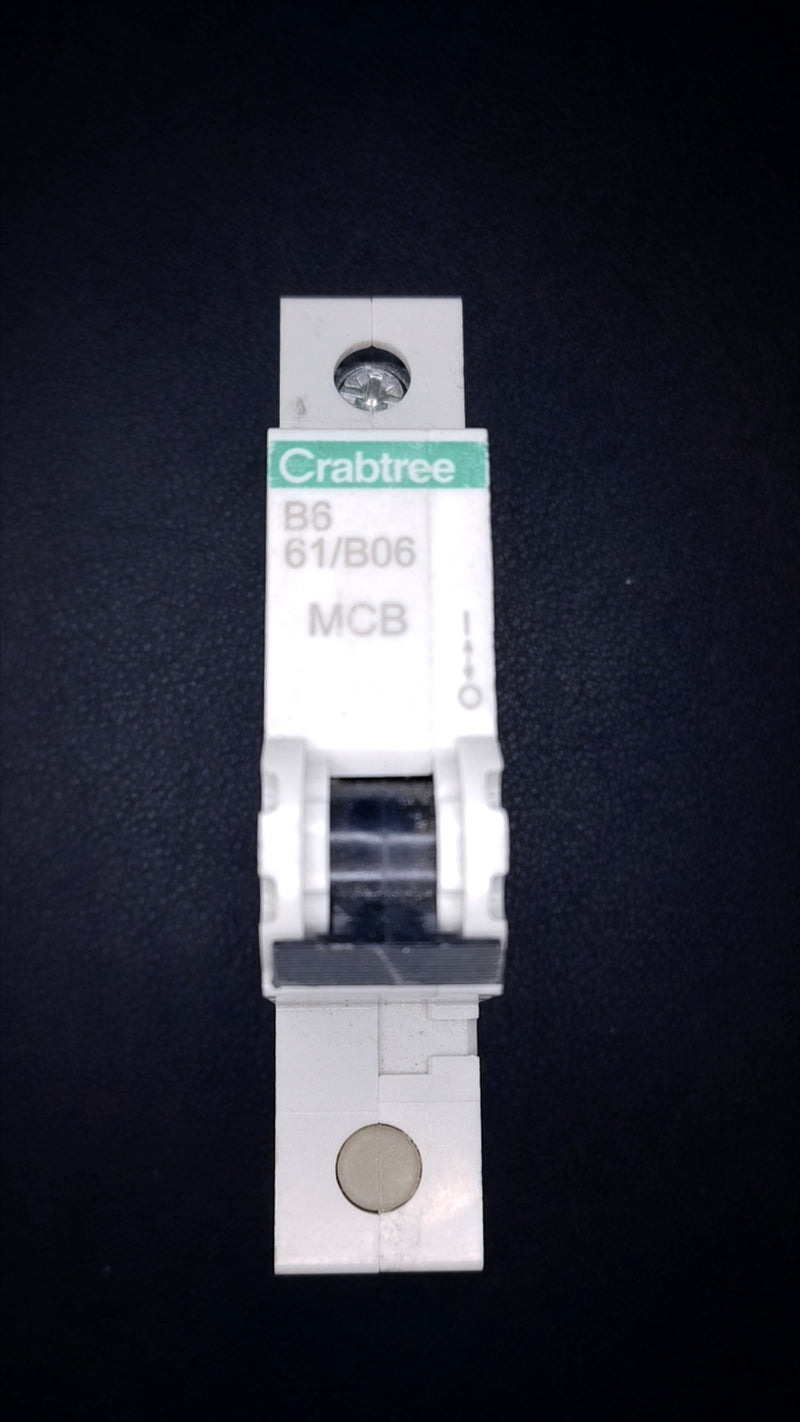 B6 Crabtree 61/B06 6A Series 5 Circuit Breaker