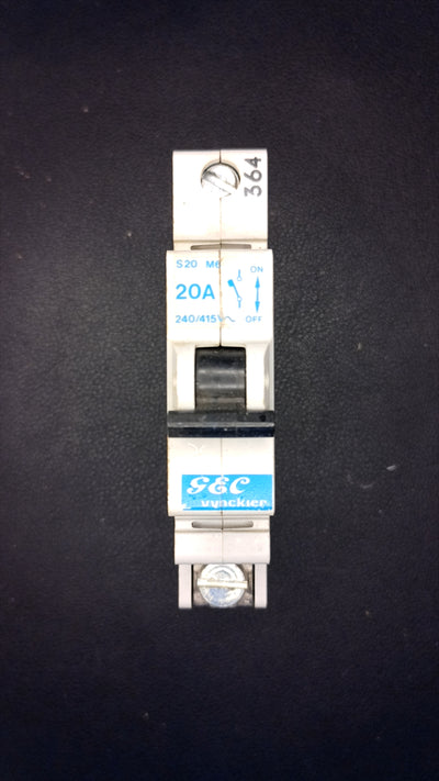 S20 20A Single Pole MCB (GEC)