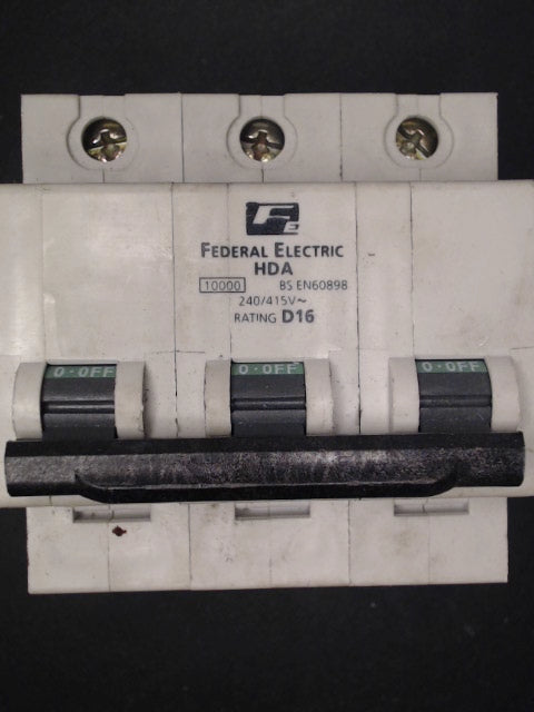 Federal Electric HDA3P16 16A MCB