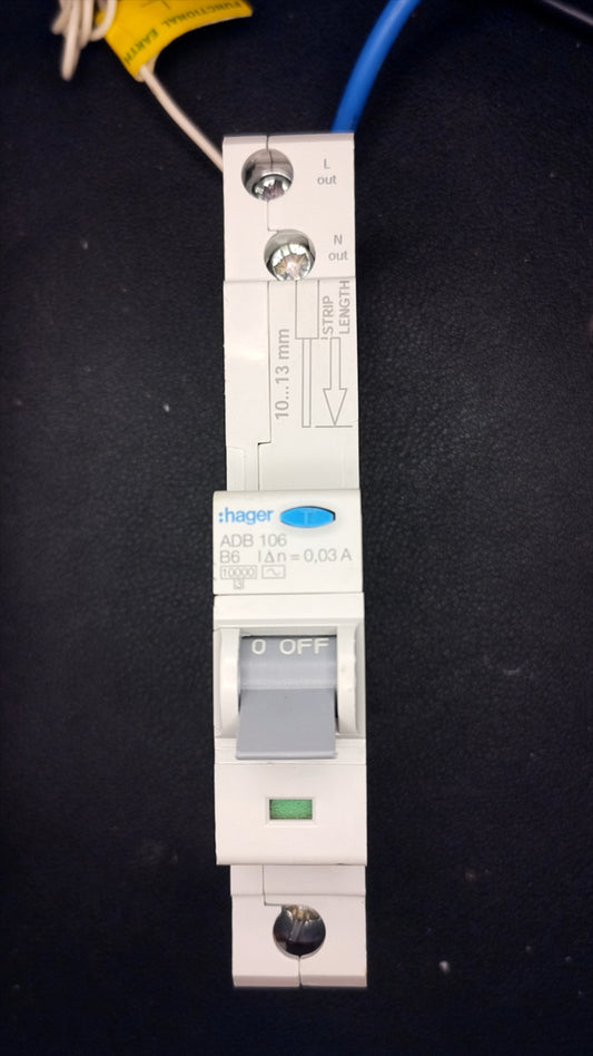B6 Hager ADB106 6A