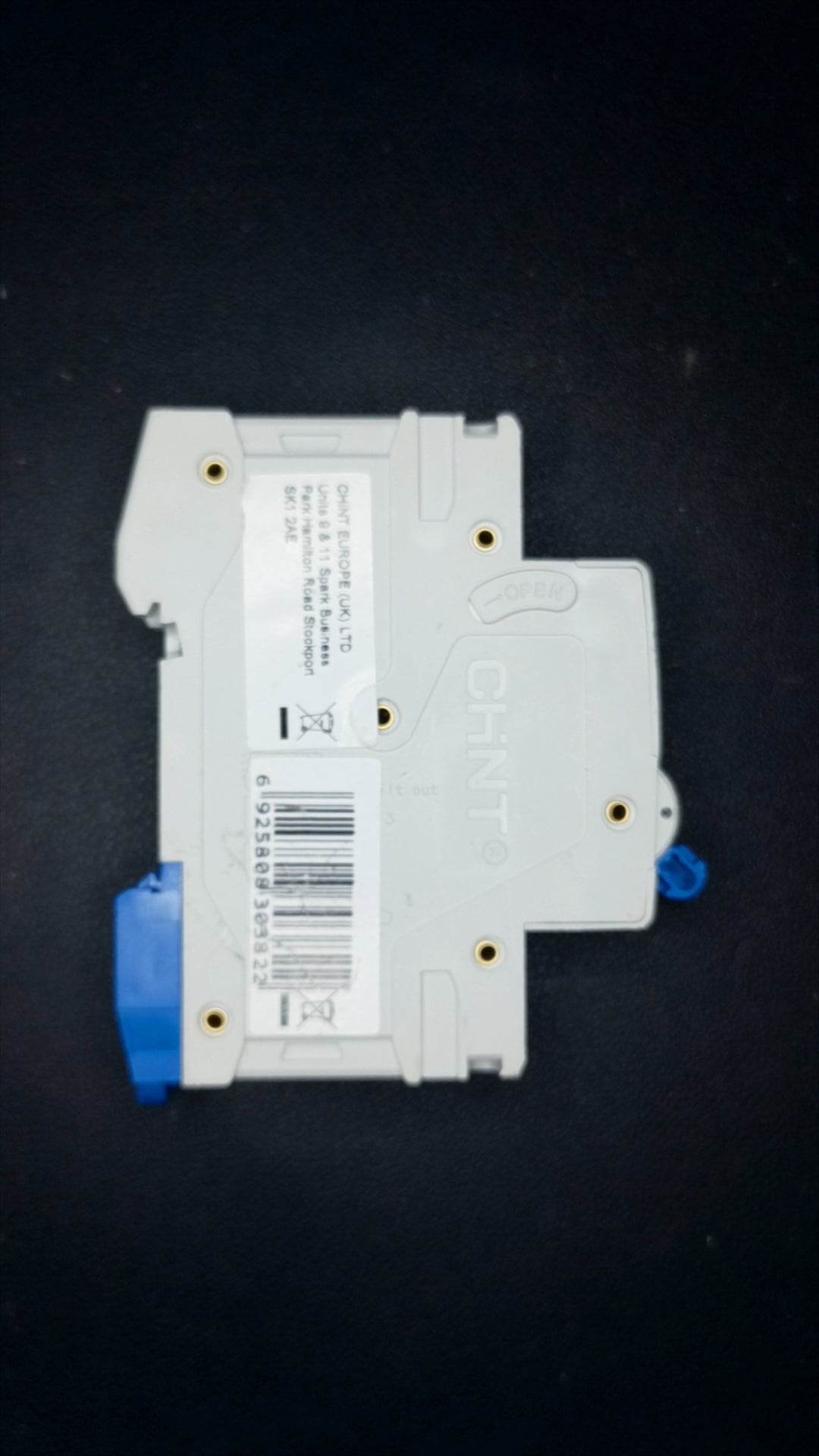 C63 Chint NB1-63H MCB (63A, 1 Pole, 10kA)