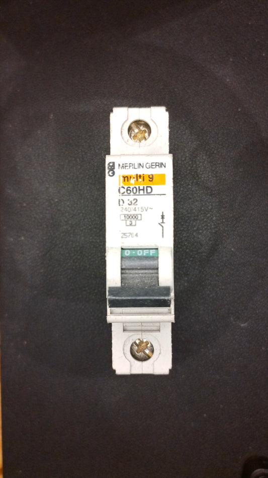 C32 Merlin Gerin C60HD 32A (1-Pole)
