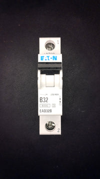 B32 Eaton EAD32B 32A Circuit Breaker (1 Pole, 6000A Breaking Capacity)