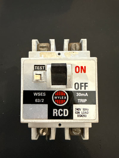 Wylex RCD 63 Amp 30mA Double Pole (WSES 63/2 WSES63/2)