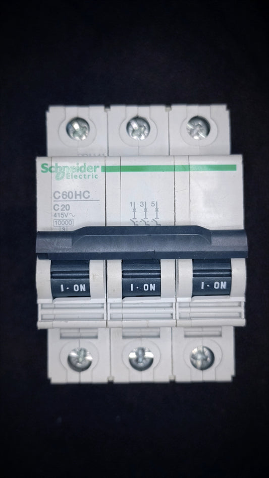 C20 Schneider Electric C60HC (3-Pole, 20A)