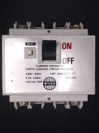 Wylex  63A RCD wsem63/2f