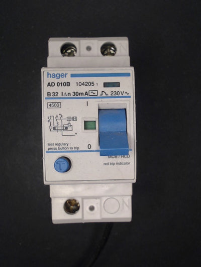 Hager B32 RCBO AD010B