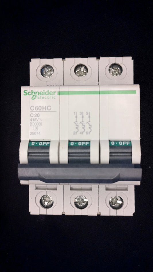C20 Schneider Electric C60HC 20A 25674