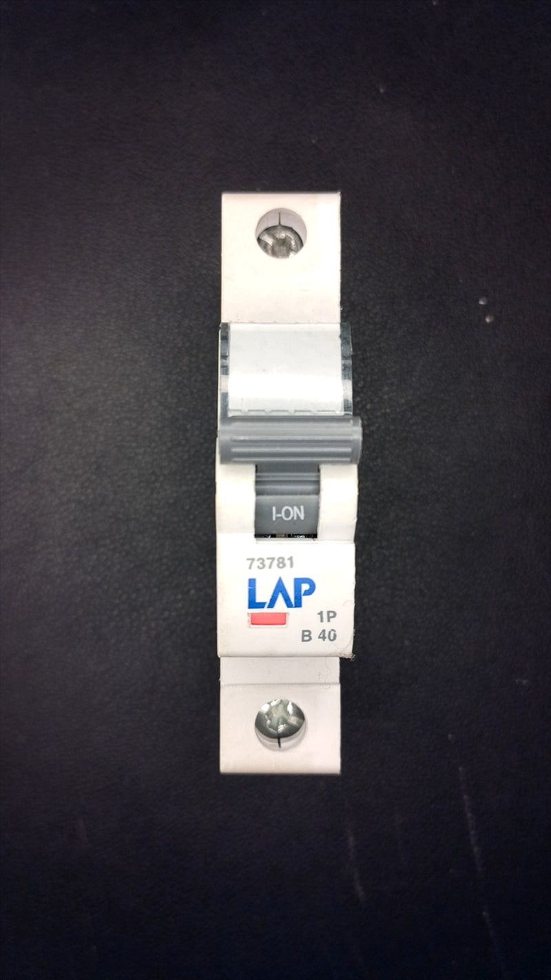 B40 LAP MCB 73781 (40A, 1 Pole, 6000A Breaking Capacity)