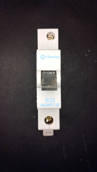 B32 Newlec NLMB132 32A Single Pole MCB