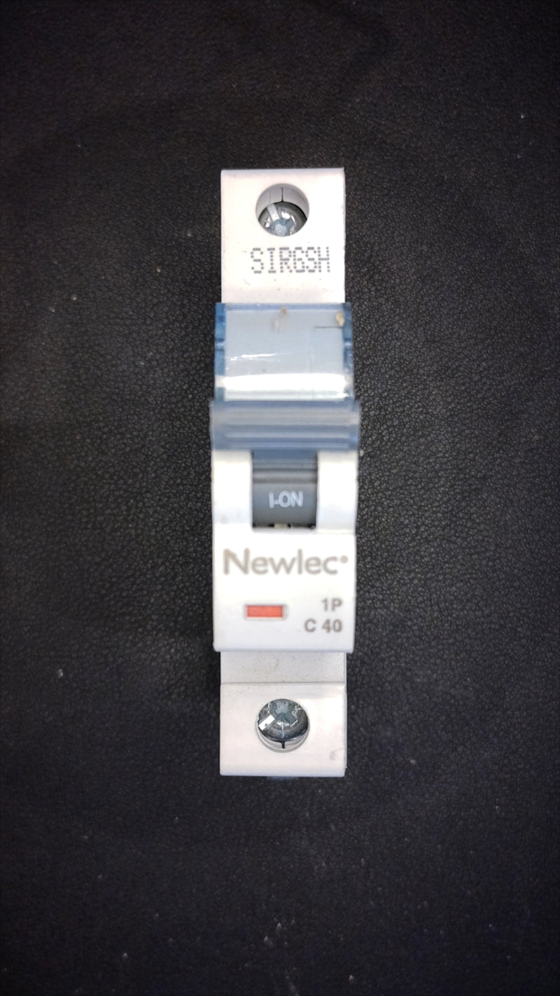 C40 Newlec 40C 1P Circuit Breaker (40A, Single Pole)