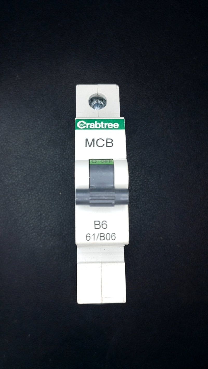 B6 Crabtree 61/B06 6A Series 3 MCB