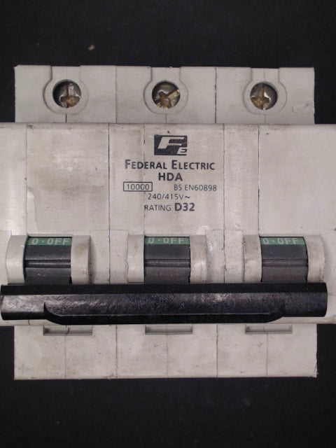 Federal Electric HDA3P32 32A MCB D32