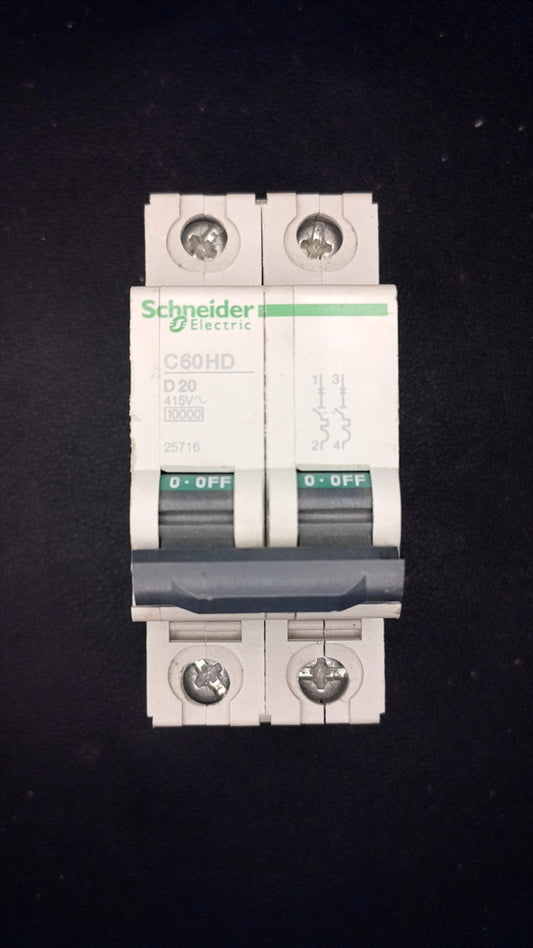 C20 Schneider Electric C60HD 20A