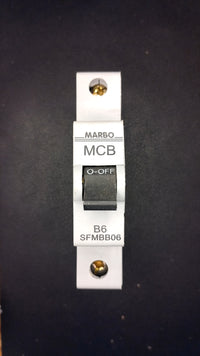 B6 MARBO SFMBB06 6A Circuit Breaker (1 Pole, 6000A)