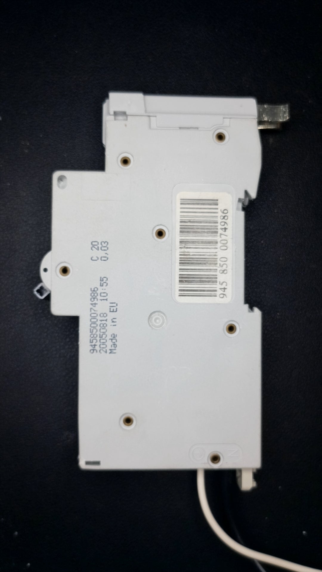 C20 Square D KQE 120C03 RCBO (20A, 1 Pole, 10kA)