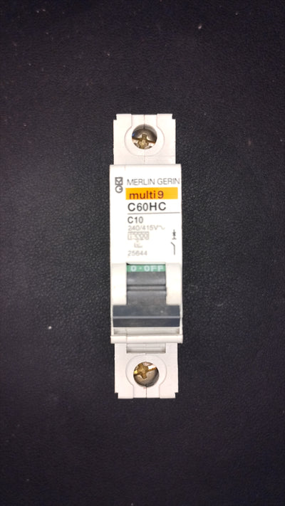 C10 Merlin Gerin C60HC 25844 10A MCB 1 Pole