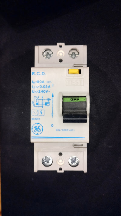 GE RCD 80 Amp 30mA Double Pole (304/28031-601)
