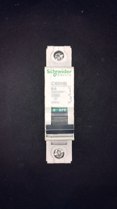 C6 Schneider C60HB 25842 6A MCB 1 Pole