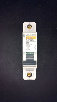 B16 Merlin Gerin C60HB 16A MCB 1 Pole
