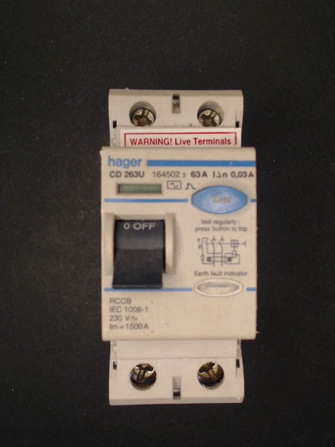 Hager CD263U 63A RCD