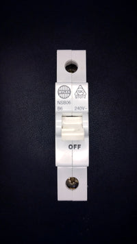B6 Wylex NSB06 6A White Switch (Single Pole)