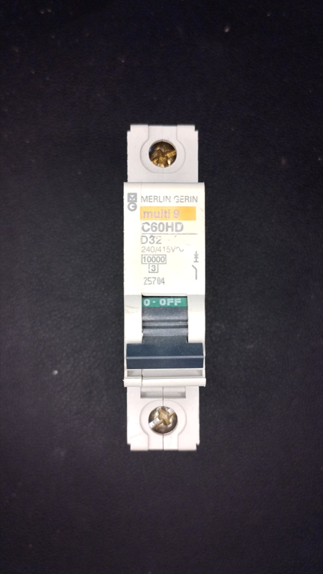 C32 Merlin Gerin C60HD 25704 32A MCB 1 Pole