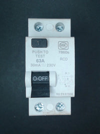 MK  63A RCD 7860s