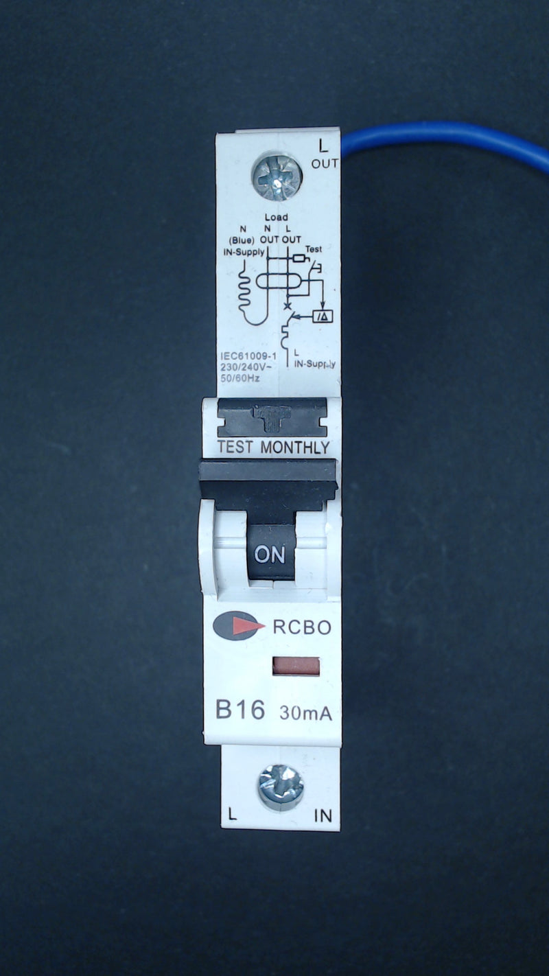 Control gear B16 16A RCBO