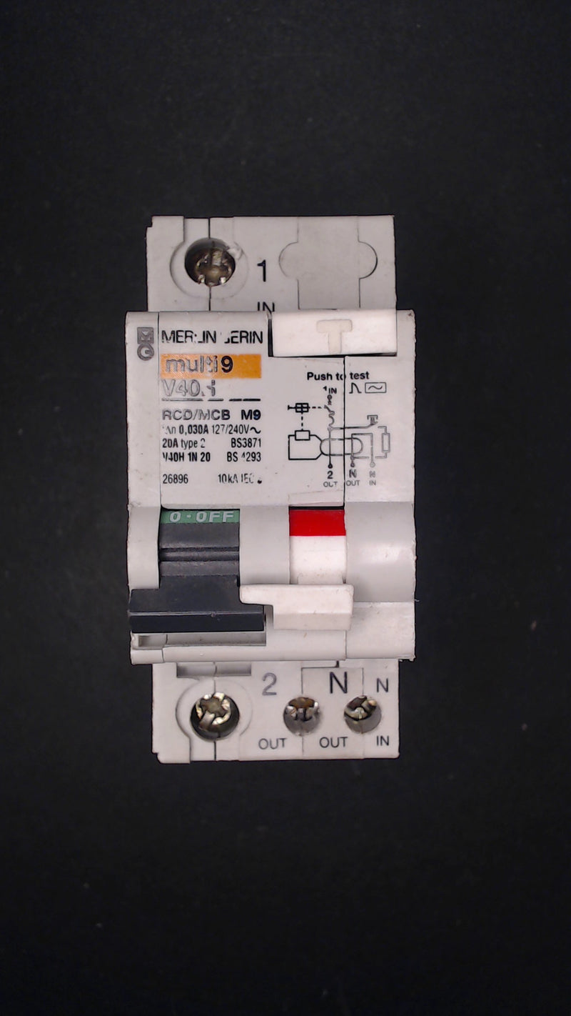Schneider V40H A RCBO