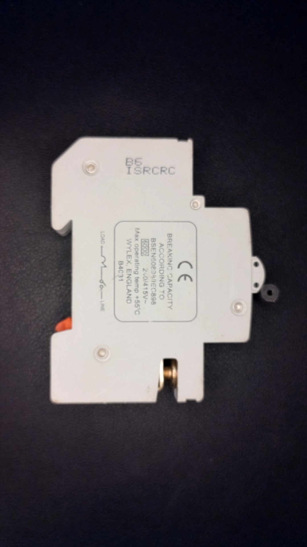 B6 Wylex NSB06 6A Series 3 (Offset Top Terminal) Circuit Breaker
